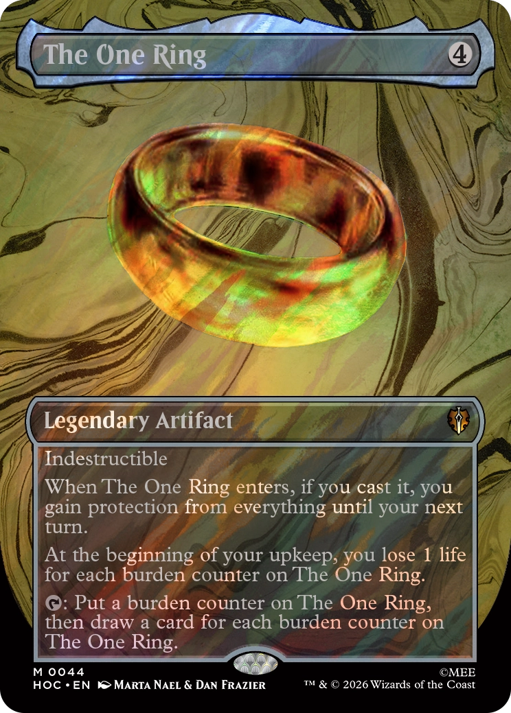 Anneaux unique carte le hobbit magic the gathering