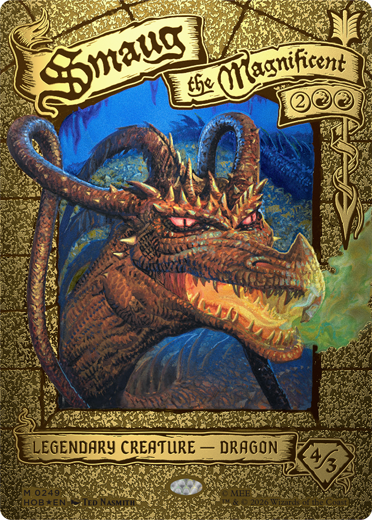 Smaug le magnifique carte le hobbit magic the gathering