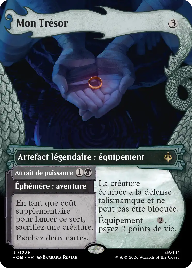Mon trésor carte le hobbit magic the gathering